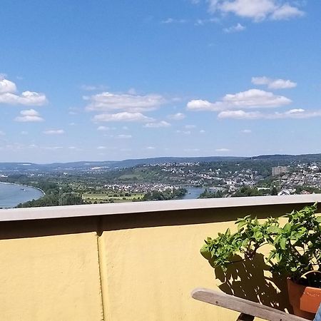 Rheinblick Am Rheinsteig Zur Festung Ehrenbreitstein Mit Balkon Und Sauna Urbar  Kültér fotó
