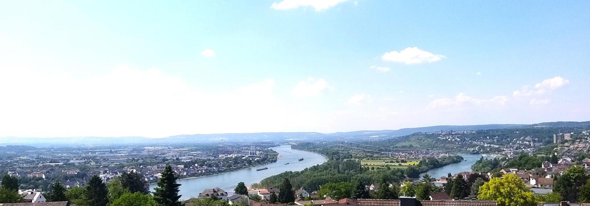 Rheinblick Am Rheinsteig Zur Festung Ehrenbreitstein Mit Balkon Und Sauna Urbar  Kültér fotó