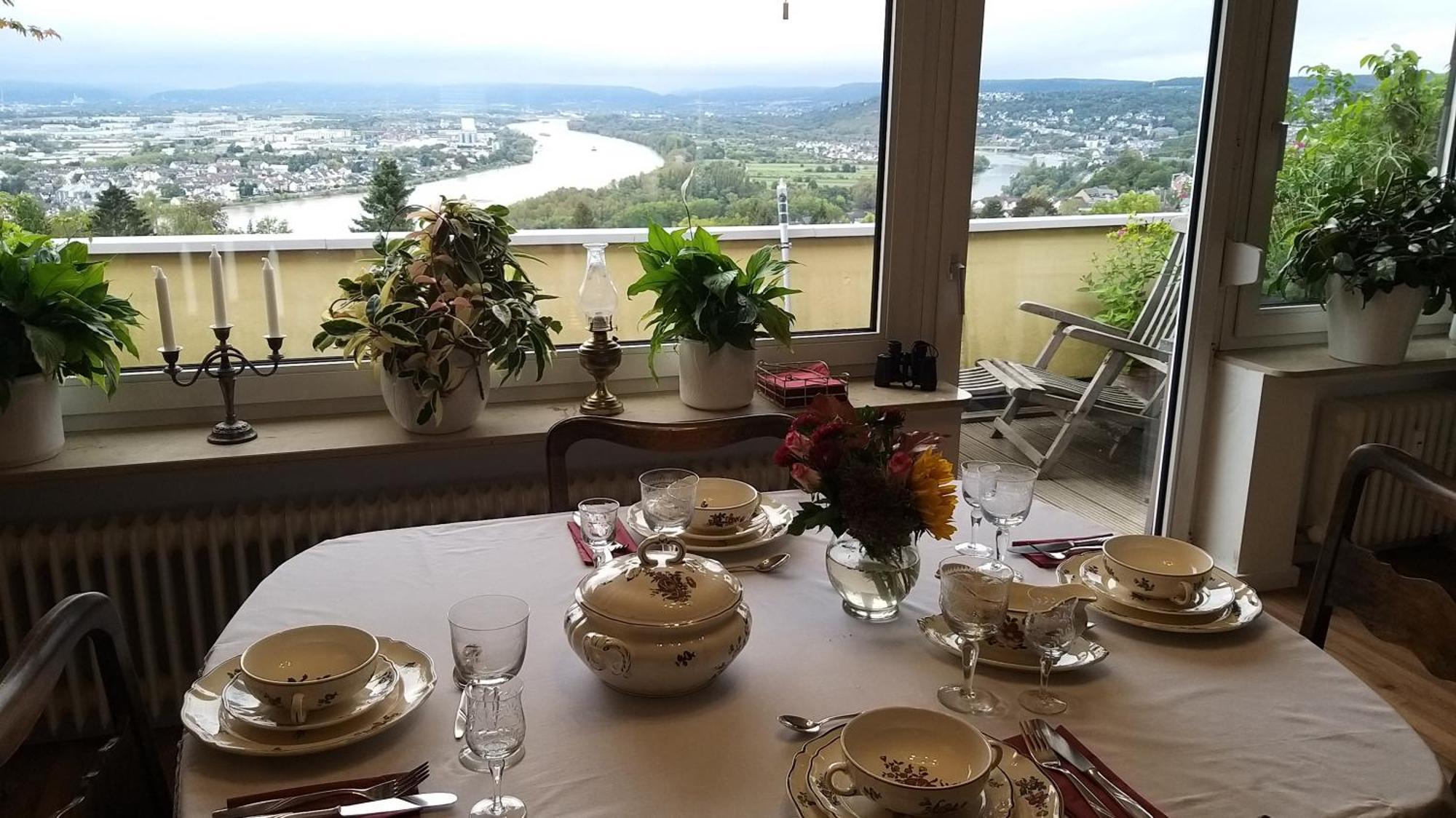 Rheinblick Am Rheinsteig Zur Festung Ehrenbreitstein Mit Balkon Und Sauna Urbar  Kültér fotó